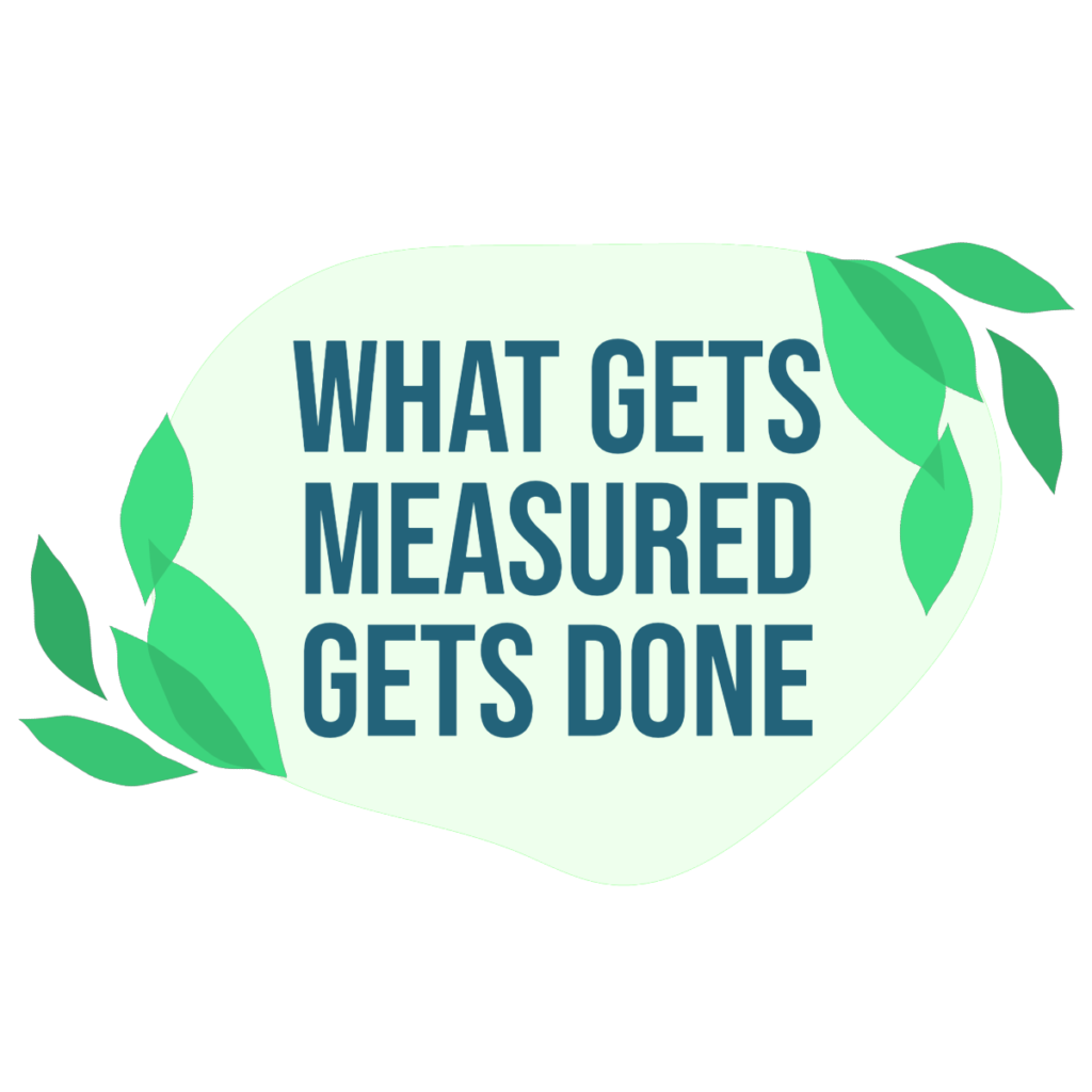 what gets measured gets done